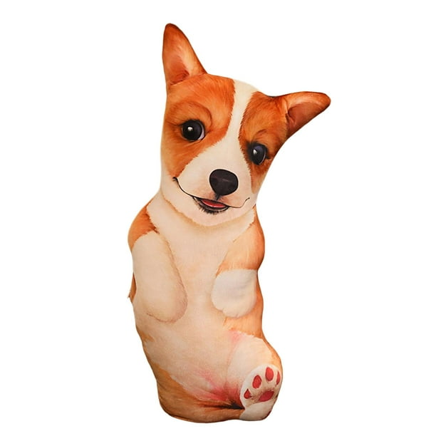 Linda almohada de felpa suave con relleno de animal, cojín cómodo, almohada para perro de peluche, almohada para dormir, juguete de felpa Sunnimix Almohada de animales de peluche