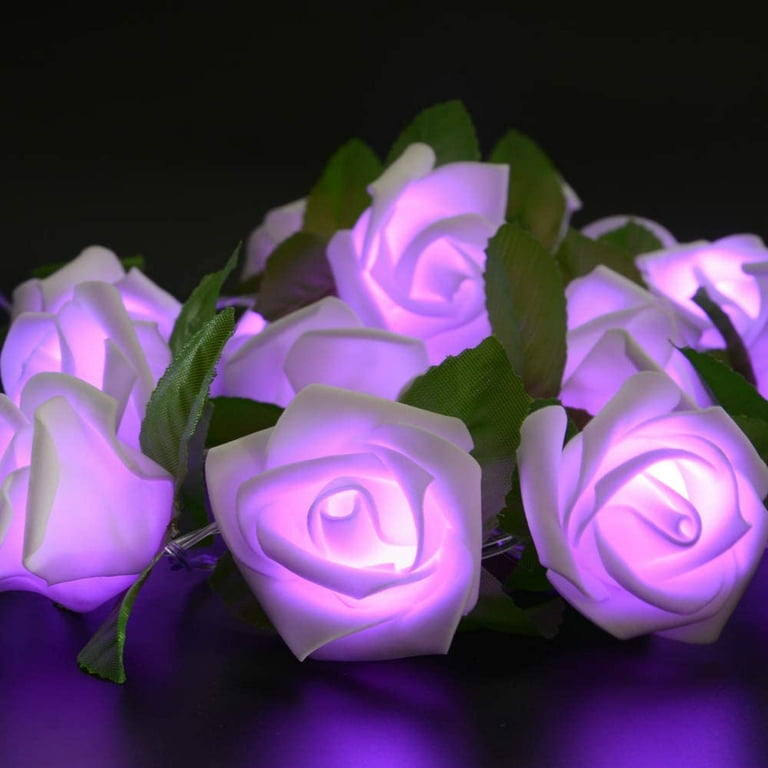 Light Rose Flower Shape Diwali Gardens Party Christmas Decoration