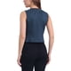thumbnail image 3 of CHALECO PARA MUJER INSPIRE CHIC Ante Sintético Escote en V Botón Vintage Casual Sin Mangas Azul Oscuro XS, 3 of 6