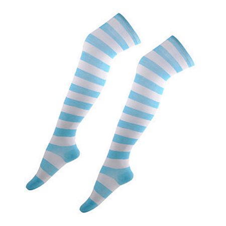 

UDIYO Girl\ s Sexy Striped Thigh High Long Socks Over The Knee Elastic Stockings