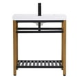 thumbnail image 5 of 30 inch Single Bathroom Metal Vanity in Golden Black, 5 of 17