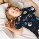 thumbnail image 5 of Balery Space Conjunto de Pijama Infantil de Manga Corta con Estampado – Ropa de Dormir de Algodón Suave-Small, 5 of 6