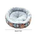 thumbnail image 2 of KQJQS Pet Bed for Medium Dogs, Round Cotton Kennel, Comfortable Soft Dog Nest, Cozy Sleeping Space for Pets, Easy to Clean, Gray Design, 2 of 6