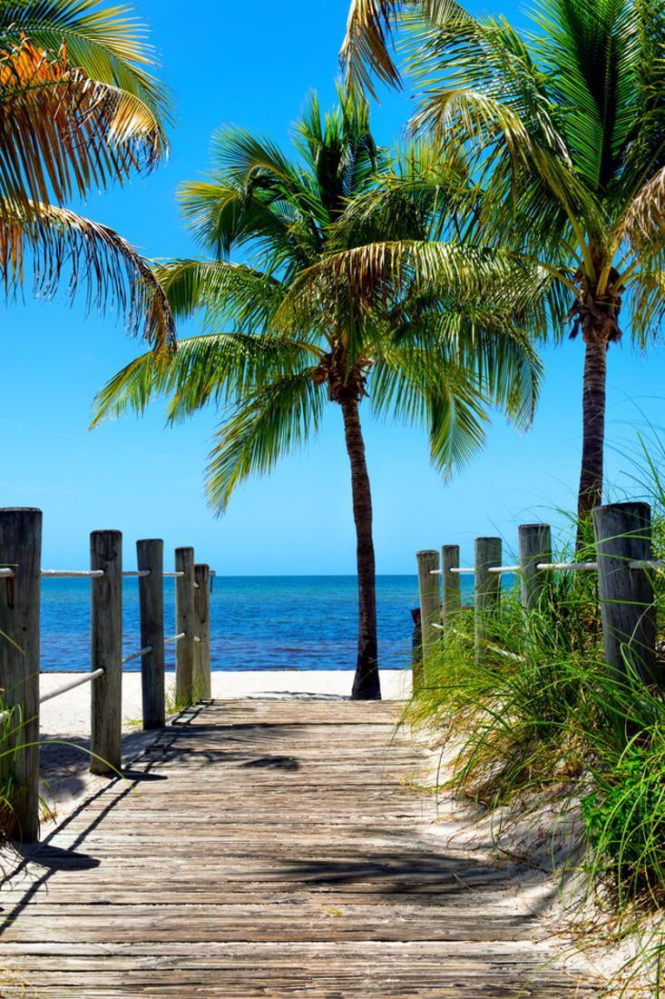 Boardwalk on the Beach - Key West - Florida Coastal Coast Ocean Photo