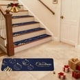 thumbnail image 1 of SASHENHG Christmas Green Plants Snowflake Stair Tread Mat, 1 of 6