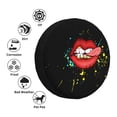 thumbnail image 5 of 16'' Red Lip Art Design Tire Cover, Universal Spare Wheel Covers, Dust-Proof, Water-Proof, Sun-Proof and Corrosion-Proof, 5 of 9