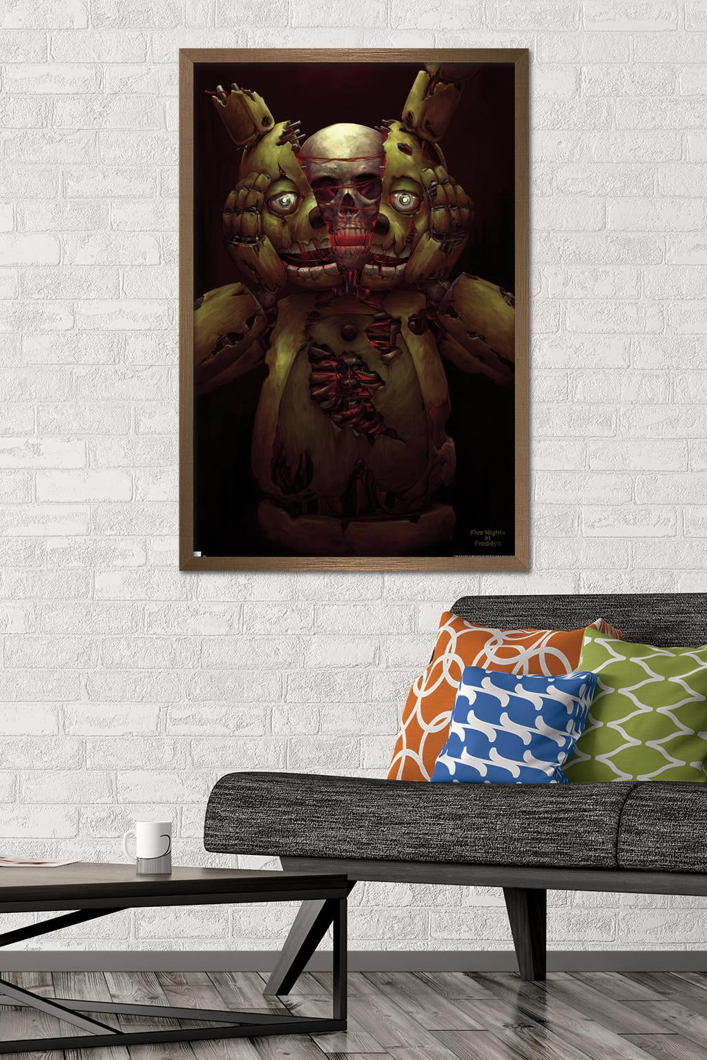 Five Nights at Freddy's - Skull Wall Poster, 22.375" x 34" Framed
