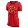 thumbnail image 2 of Women's  Red Kansas City Chiefs Vintage Arch Tri-Blend T-Shirt, 2 of 3