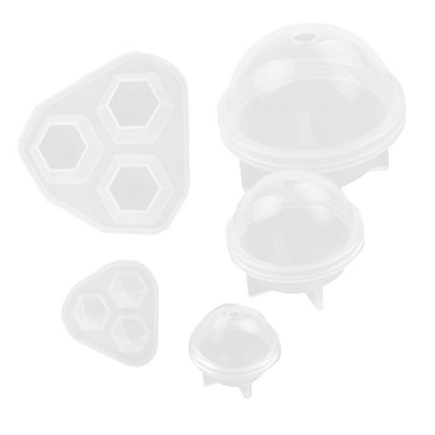 3 moldes redondos de silicona para hacer joyas, colgantes, velas, cera, jabón casero, bombas de baño.