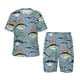 thumbnail image 1 of Balery Various Wild Sea Fish Conjunto de Pijama Infantil de Manga Corta con Estampado – Ropa de Dormir de Algodón Suave-Small, 1 of 6