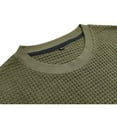 thumbnail image 6 of Jinhomg Vintage Mens T Shirts Dressy Casual Solid Color Waffle Tees Lightweight Comfy Short Sleeve Crew Neck Pullover 2025 Spring Summer Tops Army Green XXL, 6 of 7