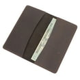 thumbnail image 3 of Vagarant Traveler Full Grain Leather Simple Checkbook Cash Folder B160B-VB, 3 of 3
