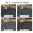 thumbnail image 7 of ODIKA 2'x3' Dark Gray Geometric Charcoal Washable Doormat Intricate Modern Grid With Artistic Non-Slip, Low Pile for Entryway, Kitchen, Laundry Room, 7 of 7