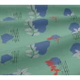 thumbnail image 5 of oneOone Cotton Jersey Dusty Teal Green Fabric Abstracts Diy Clothing Quilting Fabric Print Fabric By Yard 58 Inch Wide, 5 of 6