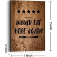 thumbnail image 2 of Kitchen Quote Canvas Wall Art,Would Eat Here Again Sign Canvas Prints Framed Wall Art for Home Kitchen Novelty Dinning Room Wall Décor, 2 of 5