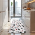 thumbnail image 4 of Red Flower Chicken Pattern Kitchen Rug Mat,Kitchen Runner Rugs Non Skid Washable,Decorative Kitchen Floor Mats for Kitchen,Sink,Laundry,17"x47.2", 4 of 7