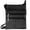 Black, variant on Silver Fever Genuine Leather Travel Shoulder Cross Body Purse Handbag
