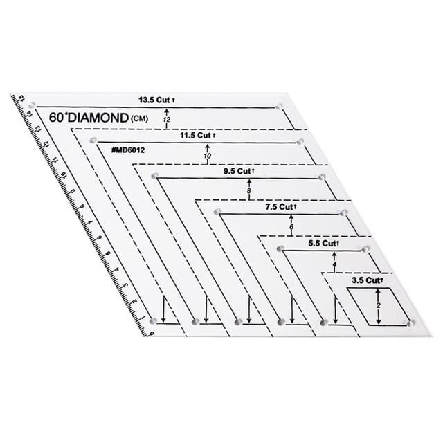 EGNMCR Patchwork Cutting Template Acrylic Ruler Cutting Ruler DIY Sewing Tools Patchwork Cutting Template