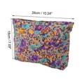 thumbnail image 3 of 1 Pc Bolsa de Maquillaje Impresa Portátil para Mujeres para Viajes, Vacaciones, Camping, Lona Púrpura, 3 of 3