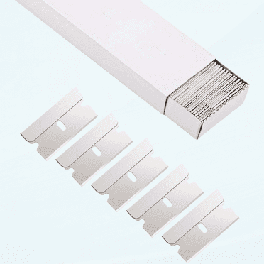 100pcs Razor Blades Single Edge Stainless Steel Razor Blades for Standard Scraper Tool, Safety Straight Edge Razor Blades, Paint Scraper Razor Blade