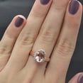 thumbnail image 6 of Diamond and Oval Pink Morganite Ring in 14K Rose Gold (2.43ct), 6 of 6