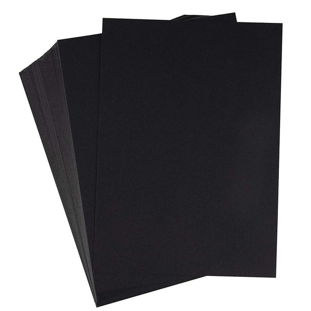 Black Cardstock 150Pack 5x7 Heavyweight Smooth Cardstock, 80lb