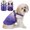 Purple, variant on 1pc Winter Pet Dog Jacket With Harness & Zipper Gradient Dog Windproof Reflective Comfortable Pets Coat Warm Thick for Dog Cat,Green,x-Large size