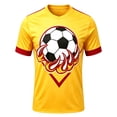 thumbnail image 4 of Little Boys' Sports Short Sleeve Graphic T-Shirts Fun Football Printed Crew Neck T-Shirt Size 8-9T, 4 of 4