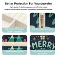 thumbnail image 3 of Christmas Travel Portable Square Necklace Holder with Earring Holder, Display Case - Travel Organizer for Rings, Earrings, Necklaces, Bracelets - Suitable for Girls and Women, 3 of 6