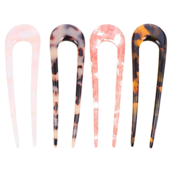 Raindrops  4 Pcs Hairpin Comb Grips Stick Bobby Pins for Women Miss Women's