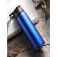 thumbnail image 3 of MOQIN Insulated Water Bottle 24oz with Handle and Flip Tops Lids Stainless Steel Water Bottle Push Button Lid Leak proof Portable for Cyclists, Runners, Hikers, Beach Goers, Picnics, Camping, 3 of 6
