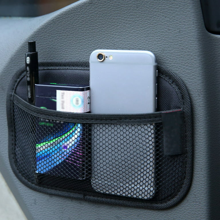 Hands DIY 7.87x5.5 Car Storage Organizer Car Net Pocket Oxford Fabric Seat  Back Storage Bag Car Seat Organizer Net Bag Mesh Pocket Organizer Stick
