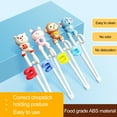 thumbnail image 3 of Farfi 1 Pair Children Chopsticks Food Grade with Ring Smooth Surface Easy to Use Widened Non-slip Chopstick Tips Training Animal Design Toddler Chopsticks for Home (Type D), 3 of 13