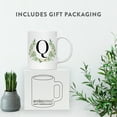 thumbnail image 4 of Koyal Wholesale Ceramic Coffee Mug, Garden Green Monogram Initial Letter Q, 4 of 5