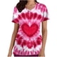thumbnail image 3 of TaTaai Valentine's Day Print Top, Women's V Neck Short Sleeve Casual Blouse, Pocket Detail Lightweight Shirt for Holiday Season Gift, 3 of 5