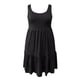 thumbnail image 4 of Vestido informal de primavera/verano para mujer en tallas grandes: vestido sin mangas de color liso y largo medio, adecuado para el día a día, el trabajo y las vacaciones, tallas XL-XXXXXL., 4 of 6