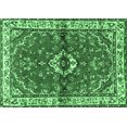 thumbnail image 1 of Ahgly Company Indoor Rectangle Persian Emerald Green Traditional Area Rugs, 7' x 10', 1 of 4