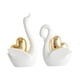 thumbnail image 2 of 2 figuras de cisne de cerámica para decoración de pareja, adorno para sala de estar. Blanco, 2 of 9