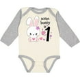 thumbnail image 3 of Inktastic Somebunny is One First Birthday Bunny Boys or Girls Long Sleeve Baby Bodysuit, 3 of 5