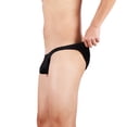 thumbnail image 4 of Tanga sexy de jacquard cepillado para hombre, calzoncillos deportivos elásticos transpirables Pompotops qyievc3462, 4 of 7