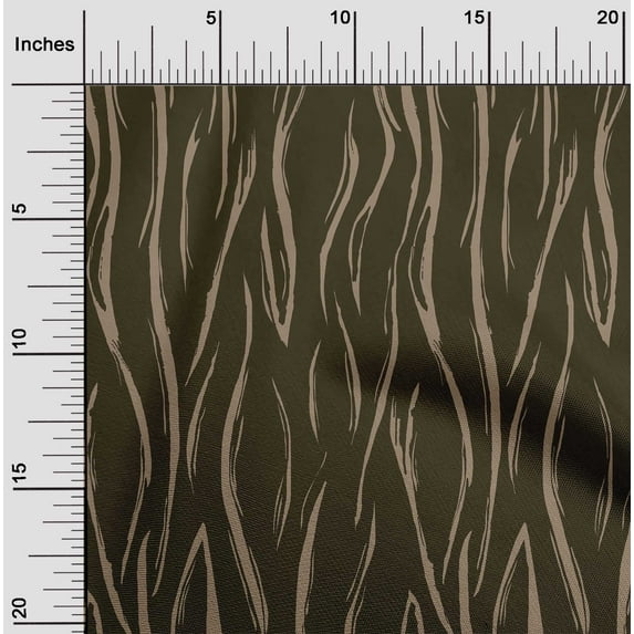 oneOone Cotton Jersey Dark Olive Green Fabric Skins Animal Diy Clothing Quilting Fabric Print Fabric By Yard 58 Inch Wide