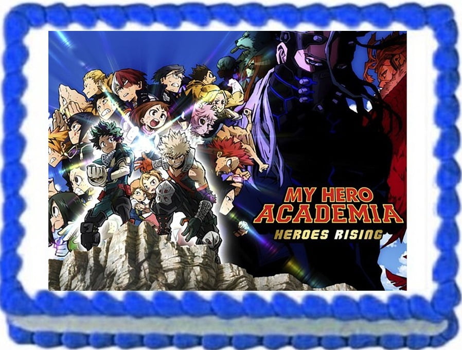 Hero Anime Academia Manga Image Edible Birthday Cake Topper Frosting Sheet  Edible Photo Paper Cake Decoration For a 1/4 Sheet Cake 10" by 8" -  Walmart.com