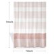 thumbnail image 2 of Cortina de ducha de tela para baño, moderna cortina de ducha a rayas, impermeable, para baño, juego de cortinas de ducha de 72 x 72 pulgadas de largo con ganchos para cortinas, 2 of 5