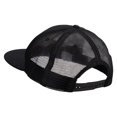 thumbnail image 3 of Unique Shing Embroidered Big Size Premium Flat Bill Trucker Cap - Black XL-3XL, 3 of 5