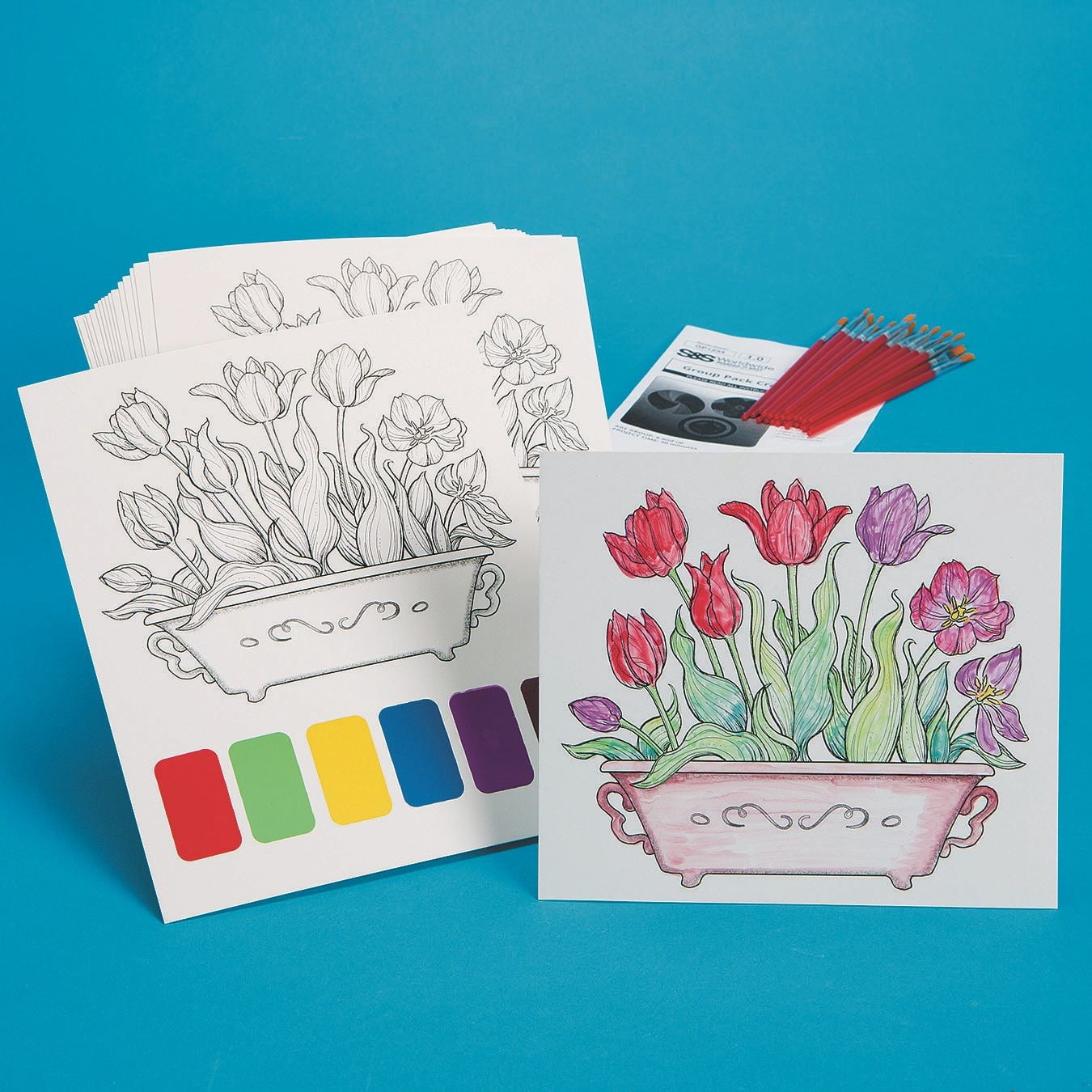 Paint Palette Craft Kit: Tulips (Pack of 24)
