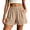 04-Khaki, variant on Cotton Shorts for Women Flap Pocket Womens Shorts Summer Casual