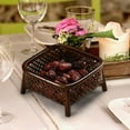 thumbnail image 6 of Baoblaze Handwoven Fruit Basket Holder Rustic Fruit Bowl Organizer Food Storage Breakfast Square 12cmx11cmx6cm, 6 of 8