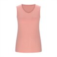 thumbnail image 5 of BLVB Women's Tank Tops Ribbed V Neck Sleeveless T Shirts Summer Slim Fitted Basic Tee Tops Cami Shirt with Side Shirring, 5 of 7