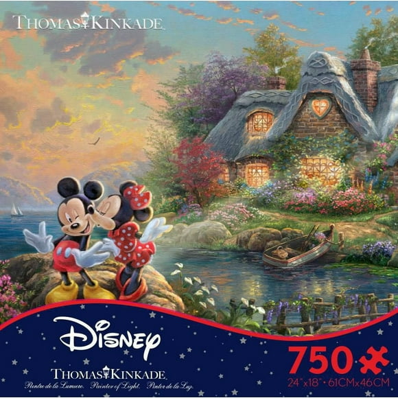 Ceaco: Thomas Kinkade - Disney Mickey And Minnie Jigsaw Puzzle (750 pc)