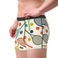 thumbnail image 2 of Gukieu Racket and Tennis Ball Print Men's Boxer Briefs, High Elastic Moisture Wicking Boxer Briefs Underwear-Large, 2 of 5
